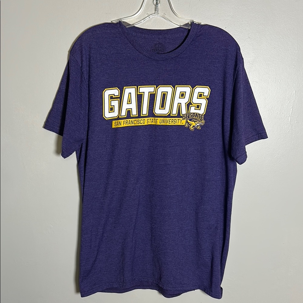San Francisco State University Gators Rivalry Threads 91 Purple T-Shirt Sz Large